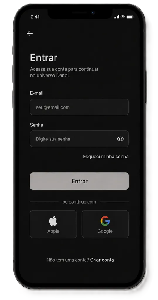 Tela de login